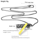 Colar Difusor de Aromaterapia em Aço Inoxidável Preto, Pingente em Espiral Aberto para Óleos Essenciais, Perfume, Medalhão Personalizado