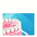 50 unidades de Fio Dental, Fio Dental de Limpeza Profunda para Cuidados Bucais Adequados, Palitos de Fio Dental Descartáveis Portáteis para Viagem e Uso Diário