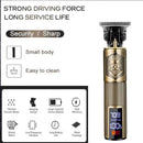 Máquina de Cortar Cabelo Profissional Aparador de Cabelo Recarregável Cortador de Cabelo de Metal para Homens