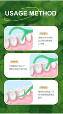 300 unidades de Fio Dental com suporte de sabor Hortelã para Adultos, Palitos de Fio Dental Ultra-Finos, Fio Dental Portátil para Casa e Viagem