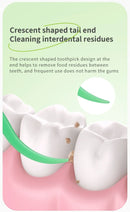 300 unidades de Fio Dental com suporte de sabor Hortelã para Adultos, Palitos de Fio Dental Ultra-Finos, Fio Dental Portátil para Casa e Viagem