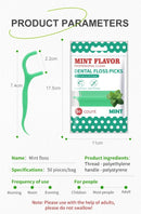 300 unidades de Fio Dental com suporte de sabor Hortelã para Adultos, Palitos de Fio Dental Ultra-Finos, Fio Dental Portátil para Casa e Viagem