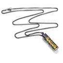 Colar Difusor de Aromaterapia em Aço Inoxidável Preto, Pingente em Espiral Aberto para Óleos Essenciais, Perfume, Medalhão Personalizado