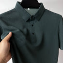 Classic men's casual POLO shirt soft and breathable MILAN pattern quick-drying top T-shirt