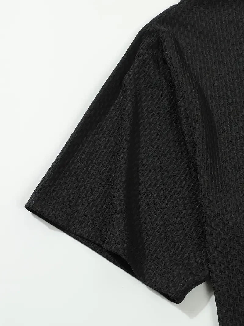 Classic men's casual POLO shirt soft and breathable MILAN pattern quick-drying top T-shirt