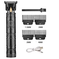 Máquina de Cortar Cabelo Profissional Aparador de Cabelo Recarregável Cortador de Cabelo de Metal para Homens