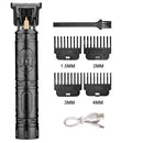 Máquina de Cortar Cabelo Profissional Aparador de Cabelo Recarregável Cortador de Cabelo de Metal para Homens